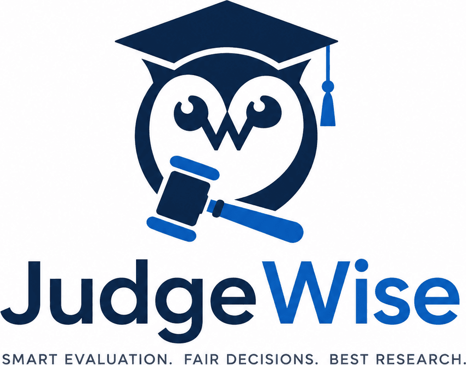 JudgeWise — Smart Evaluation. Fair Decisions. Best Research.